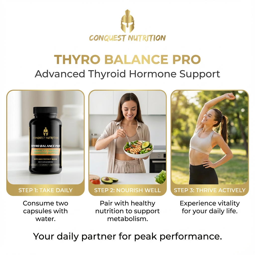 Thyro Balance Pro Advanced Thyroid Hormone Support - 90 Veggie Capsules for Optimal Wellness