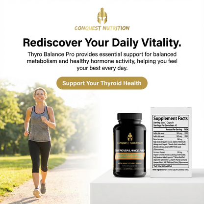 Thyro Balance Pro Advanced Thyroid Hormone Support - 90 Veggie Capsules for Optimal Wellness