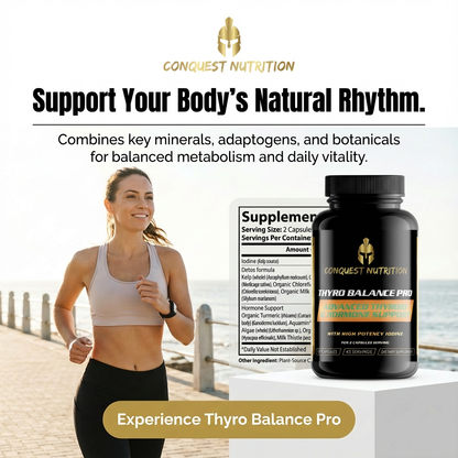 Thyro Balance Pro Advanced Thyroid Hormone Support - 90 Veggie Capsules for Optimal Wellness