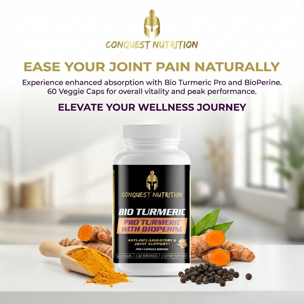 Bio Turmeric Pro with BioPerine - 60 Veggie Capsules for Enhanced Absorption