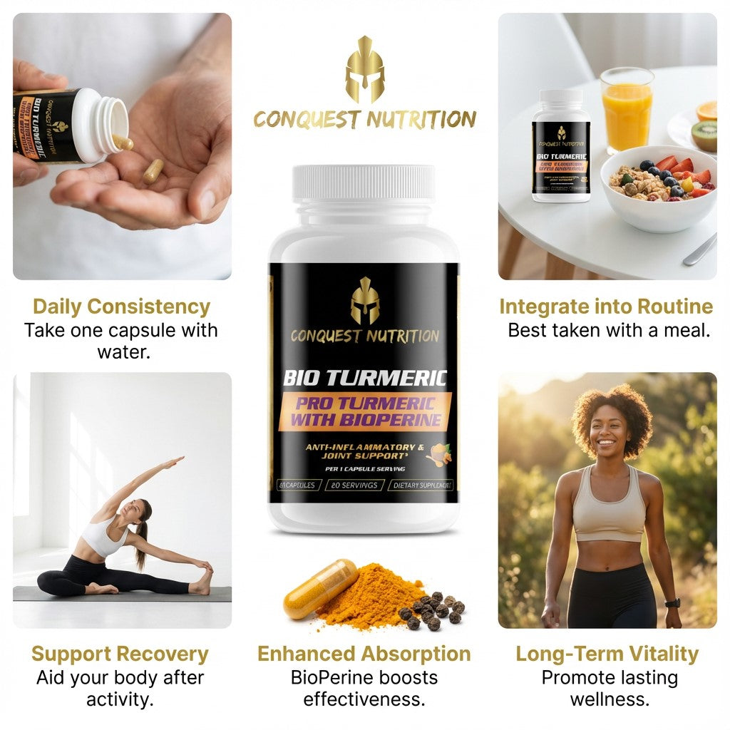 Bio Turmeric Pro with BioPerine - 60 Veggie Capsules for Enhanced Absorption
