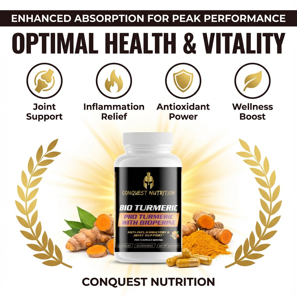 Bio Turmeric Pro with BioPerine - 60 Veggie Capsules for Enhanced Absorption