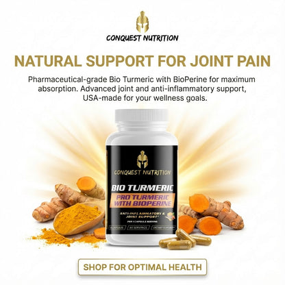 Bio Turmeric Pro with BioPerine - 60 Veggie Capsules for Enhanced Absorption