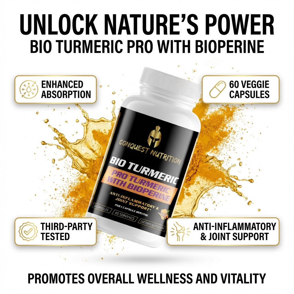 Bio Turmeric Pro with BioPerine - 60 Veggie Capsules for Enhanced Absorption