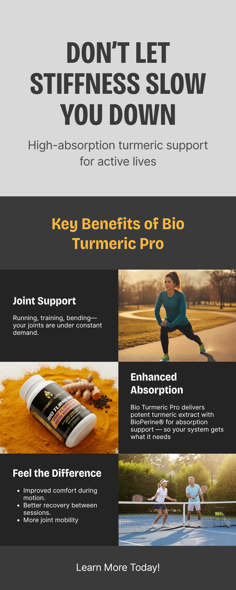 Bio Turmeric Pro with BioPerine - 60 Veggie Capsules for Enhanced Absorption