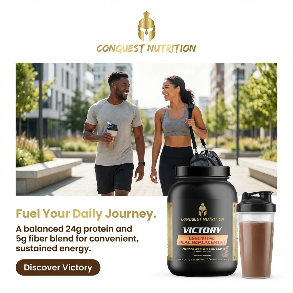 Victory Essential Meal Replacement Protein Chocolate Milkshake Flavor 2.9lb - 30 Servings of Nutrient-Rich Protein