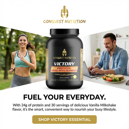 Victory Essential Meal Replacement Protein Vanilla Milkshake Flavor -  2.9lb 30 Servings