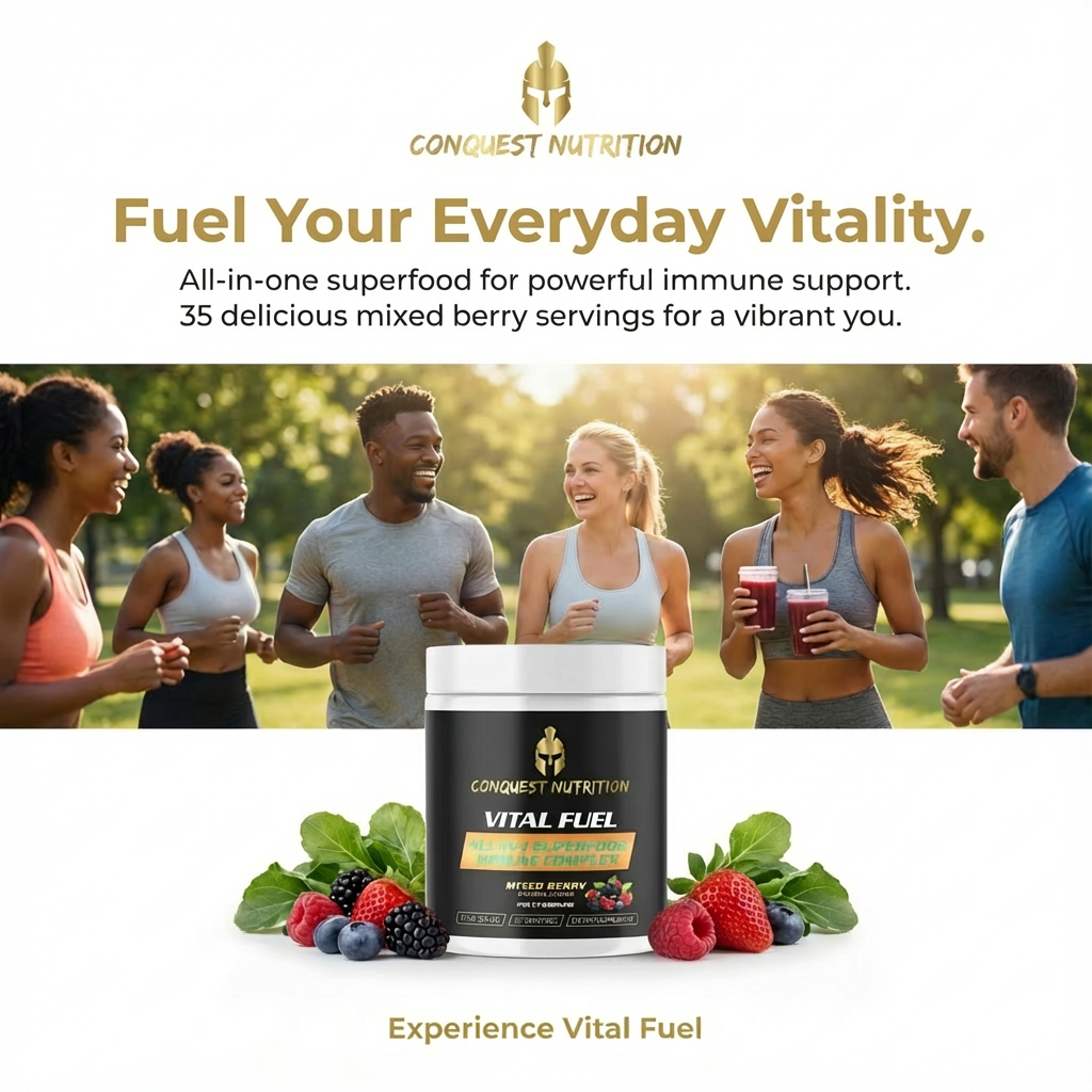 Vital Fuel All-In-1 Superfood Immune Complex Mixed Berry Flavor - 35 Servings