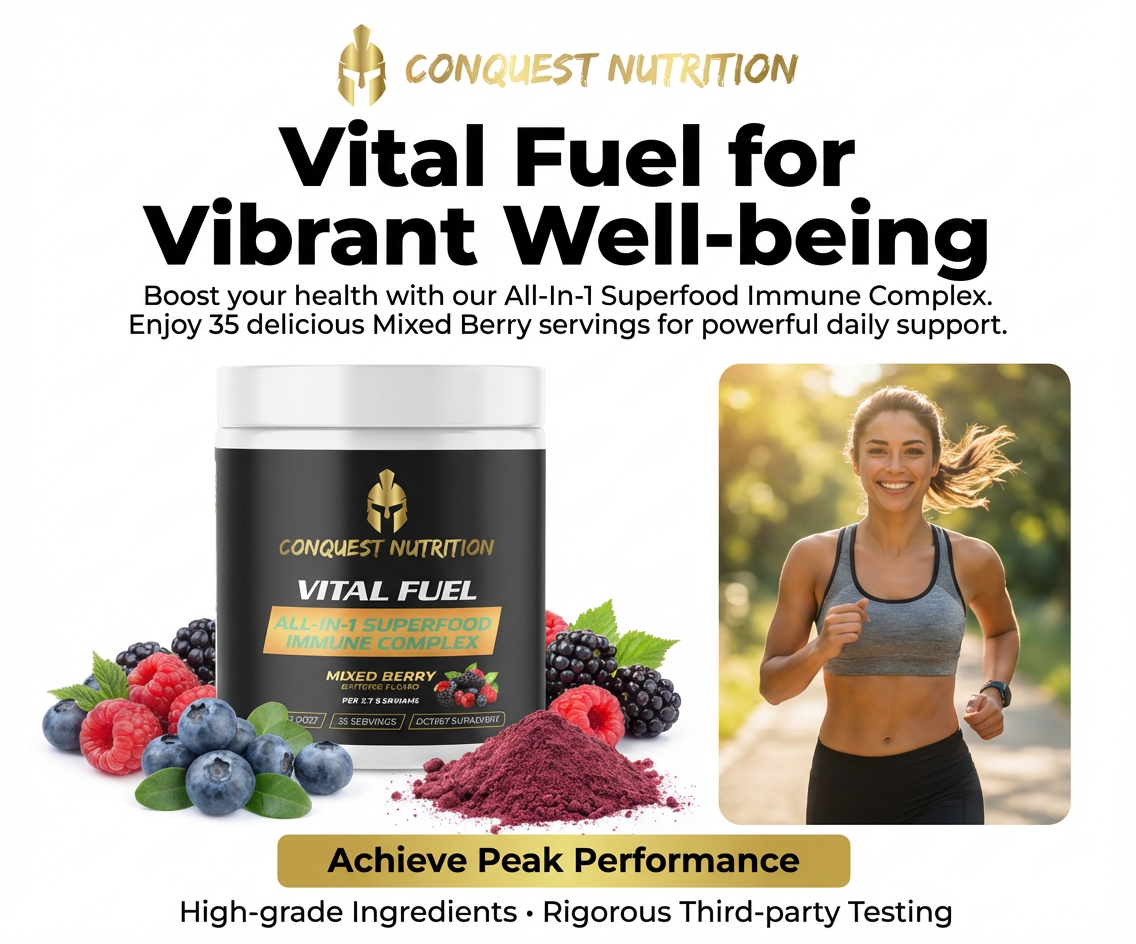 Vital Fuel All-In-1 Superfood Immune Complex Mixed Berry Flavor - 35 Servings