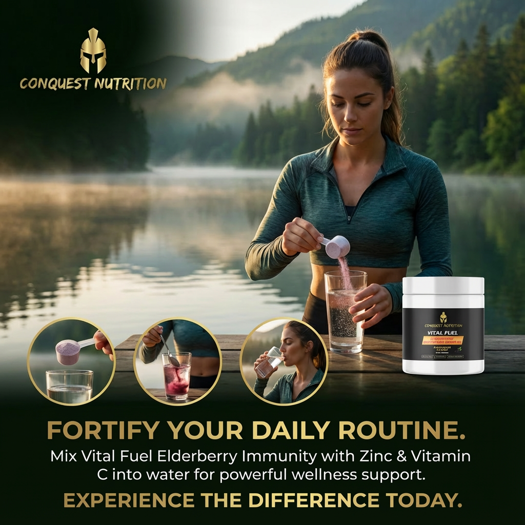 Vital Fuel Elderberry Immunity with Zinc & Vitamin C - Boost Your Immunity with 30 Servings