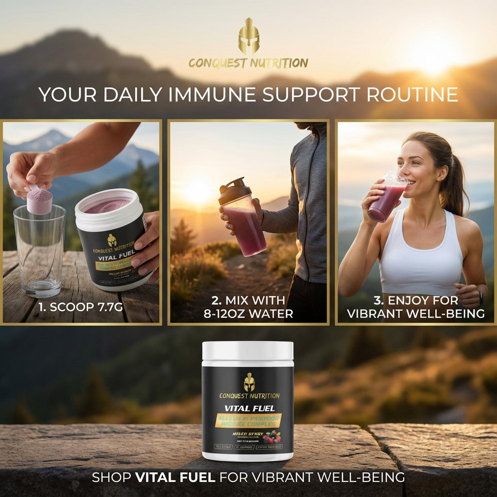 Vital Fuel All-In-1 Superfood Immune Complex Mixed Berry Flavor - 35 Servings