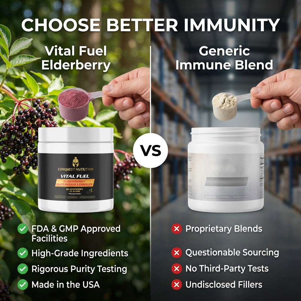 Vital Fuel Elderberry Immunity with Zinc & Vitamin C - Boost Your Immunity with 30 Servings