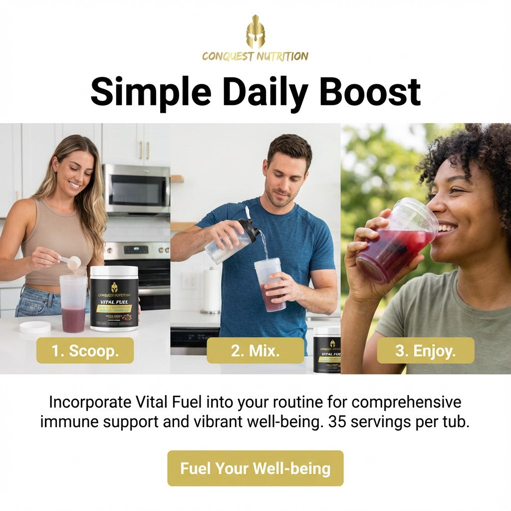 Vital Fuel All-In-1 Superfood Immune Complex Mixed Berry Flavor - 35 Servings