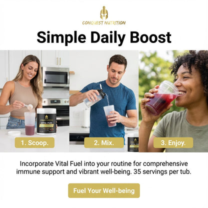 Vital Fuel All-In-1 Superfood Immune Complex Mixed Berry Flavor - 35 Servings