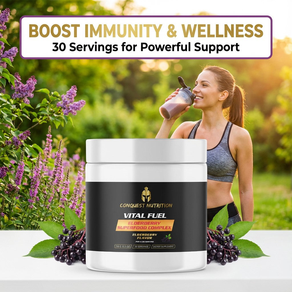 Vital Fuel Elderberry Immunity with Zinc & Vitamin C - Boost Your Immunity with 30 Servings