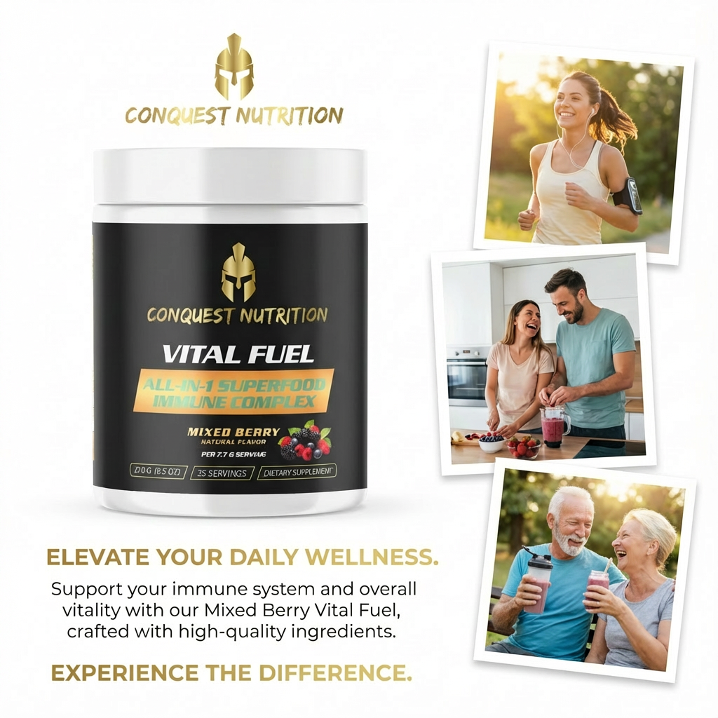 Vital Fuel All-In-1 Superfood Immune Complex Mixed Berry Flavor - 35 Servings