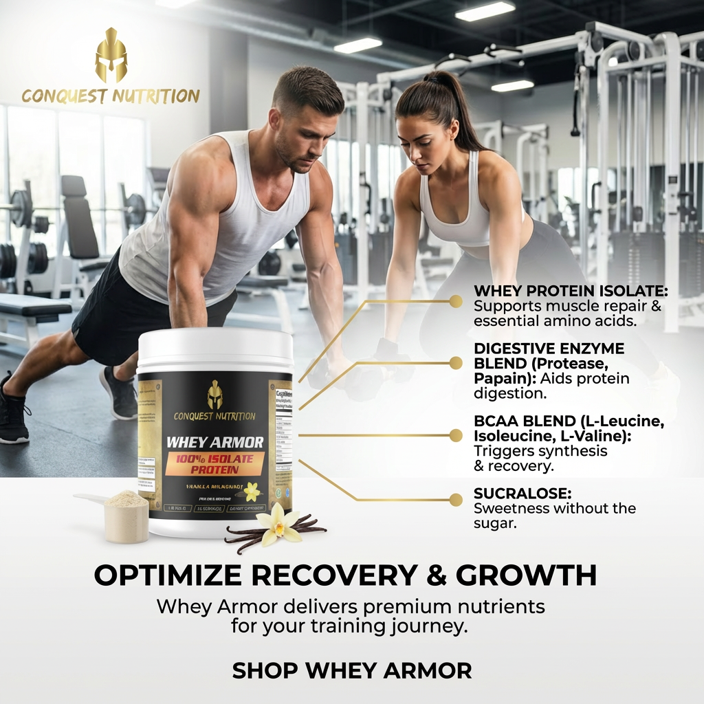 Whey Armor 100% Isolate Protein Vanilla Milkshake Flavor 1lb - Premium Protein Supplement