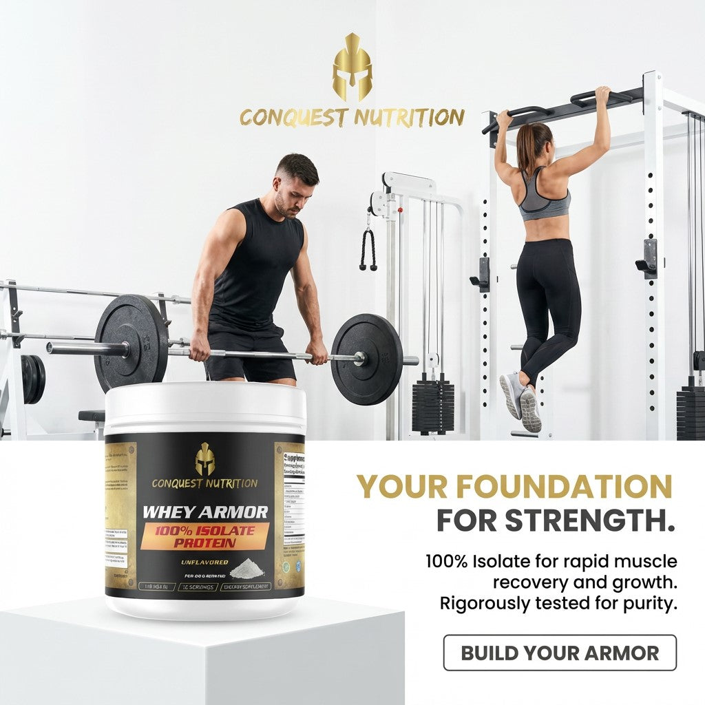 Whey Armor 100% Isolate Protein Unflavored - High-Quality 1lb Protein Supplement