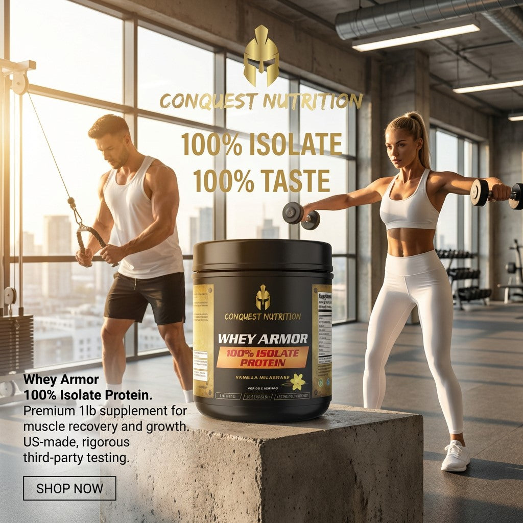 Whey Armor 100% Isolate Protein Vanilla Milkshake Flavor 1lb - Premium Protein Supplement